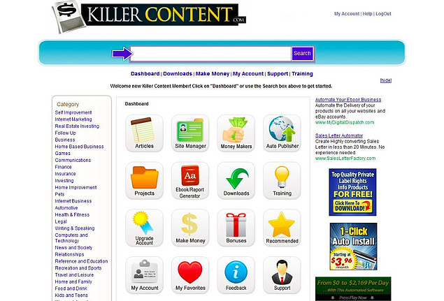 What is Killer Content System About?