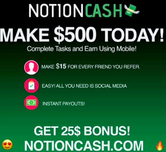 Is Notion Cash Legit Or Do You Get The Notion It’s A Scam?